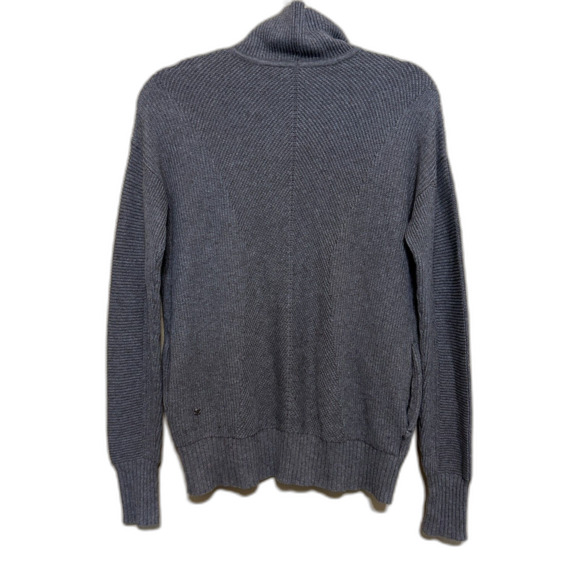 Lululemon Cozy Calling Turtleneck Sweater Womens Medium Gray Pima Cotton Yak - Picture 3 of 7
